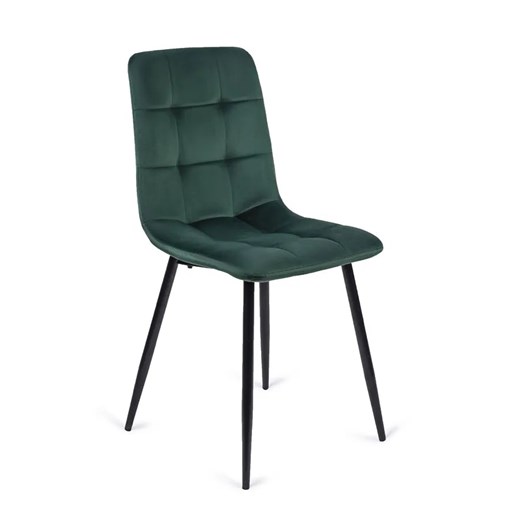Zielone pikowane krzesło do pokoju - Gifo Elior One Size Edinos.pl