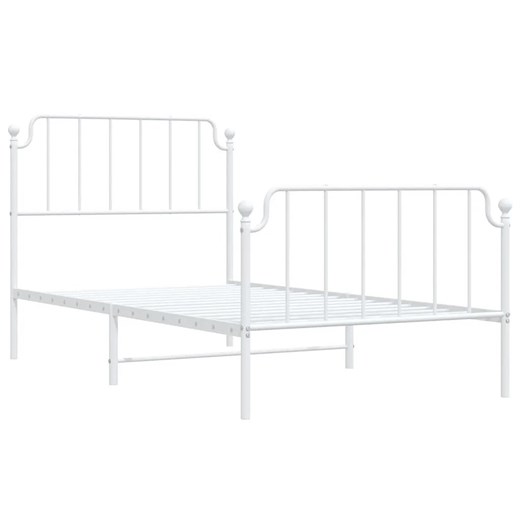 Białe metalowe łóżko industrialne 100x200 cm - Onex Elior One Size Edinos.pl