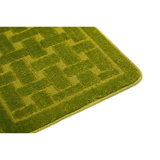 Stylowy zielony komplet dywaników łazienkowych w kratę - Deso 4X Profeos One Size Edinos.pl
