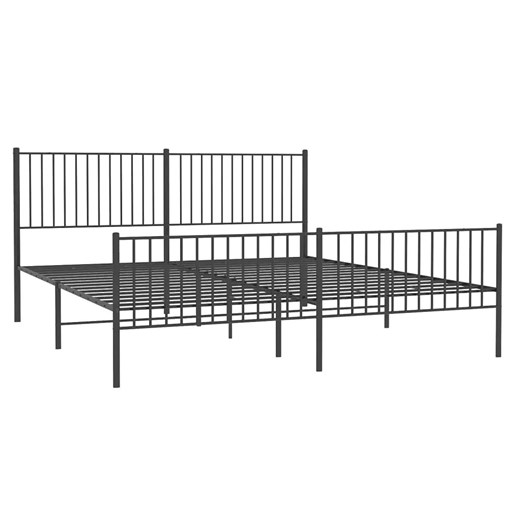 Czarne metalowe łóżko rustykalne 180x200cm G6-S56 ze sklepu Edinos.pl w kategorii Łóżka i materace - zdjęcie 172233055