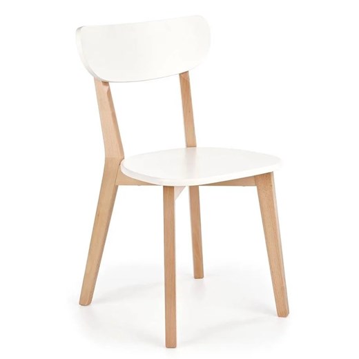 Białe Krzesło Do Kuchni N8-R37 ze sklepu Edinos.pl w kategorii Krzesła - zdjęcie 172233436