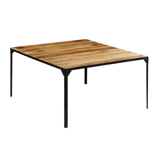 Stół ze stali i drewna Kartes 3X – brązowy ze sklepu Edinos.pl w kategorii Stoły - zdjęcie 172234448