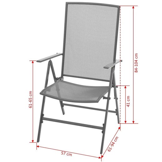 Zestaw metalowych krzeseł ogrodowych - Skyler Elior One Size okazyjna cena Edinos.pl