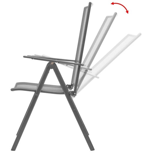 Zestaw metalowych krzeseł ogrodowych - Skyler Elior One Size Edinos.pl wyprzedaż