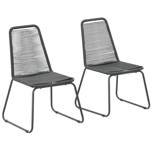 Zestaw polirattanowych krzeseł ogrodowych - Zaya Elior One Size Edinos.pl