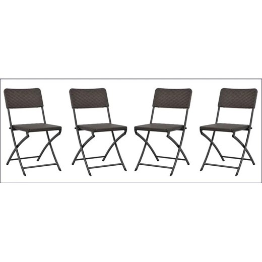 Komplet krzeseł na taras Otavio - 4 szt Elior One Size Edinos.pl