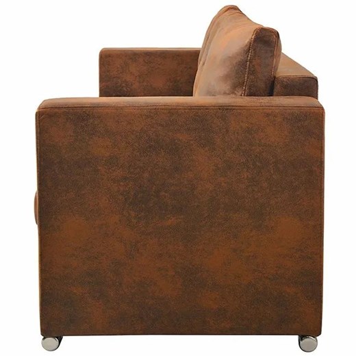 Przytulna brązowa sofa trzyosobowa - Vela 3Q Elior One Size okazyjna cena Edinos.pl