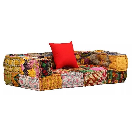2-osobowa modułowa sofa patchwork Montanex 1D ze sklepu Edinos.pl w kategorii Sofy i kanapy - zdjęcie 172235026