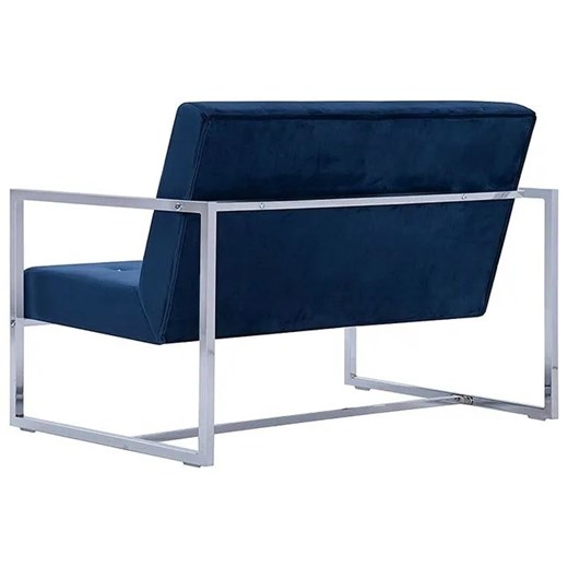 Zgrabna 2-osobowa sofa Mefir - niebieska Elior One Size wyprzedaż Edinos.pl