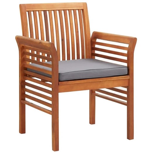 Krzesło drewniane z poduszką Kioto - popiel Elior One Size Edinos.pl