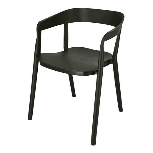 Minimalistyczne krzesło Brett - czarne Elior One Size okazyjna cena Edinos.pl