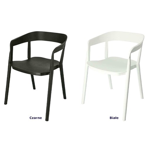 Minimalistyczne krzesło Brett - czarne Elior One Size promocja Edinos.pl