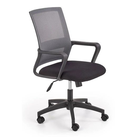 Fotel obrotowy do biurka Erix - czarny+popiel ze sklepu Edinos.pl w kategorii Krzesła biurowe - zdjęcie 172237255