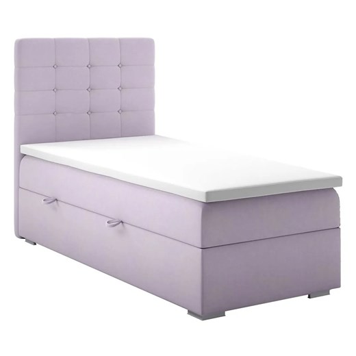 Pojedyncze łóżko boxspring 80x200 32 kolory S9-B69 ze sklepu Edinos.pl w kategorii Łóżka i materace - zdjęcie 172237839