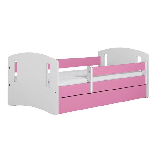 Łóżko dla dziewczynki z szufladą Pinokio 3X 80x160 - różowe ze sklepu Edinos.pl w kategorii Łóżka dziecięce - zdjęcie 172237916