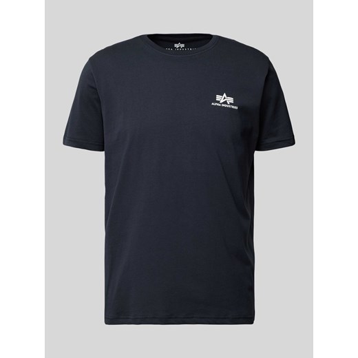 T-shirt z nadrukiem z logo model ‘BASIC’ ze sklepu Peek&Cloppenburg  w kategorii T-shirty męskie - zdjęcie 172238318