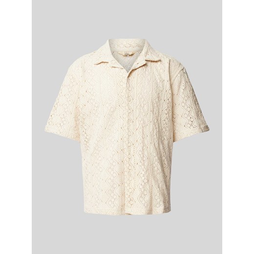 Koszula casualowa o kroju regular fit z ażurowym wzorem model ‘MADDEN’ ze sklepu Peek&Cloppenburg  w kategorii Koszule męskie - zdjęcie 172238347