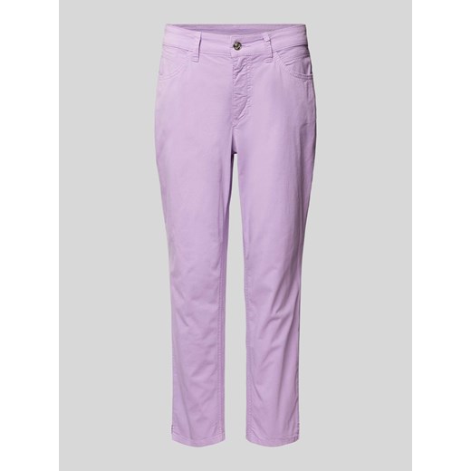 Jeansy o kroju slim fit w jednolitym kolorze model ‘MELANIE’ ze sklepu Peek&Cloppenburg  w kategorii Jeansy damskie - zdjęcie 172238436