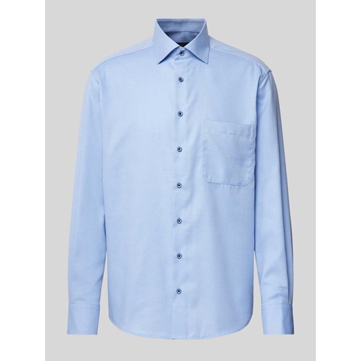 Koszula biznesowa o kroju comfort fit z fakturowanym wzorem ze sklepu Peek&Cloppenburg  w kategorii Koszule męskie - zdjęcie 172238517