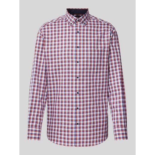 Koszula biznesowa o kroju Modern Fit w kratę ze sklepu Peek&Cloppenburg  w kategorii Koszule męskie - zdjęcie 172238627