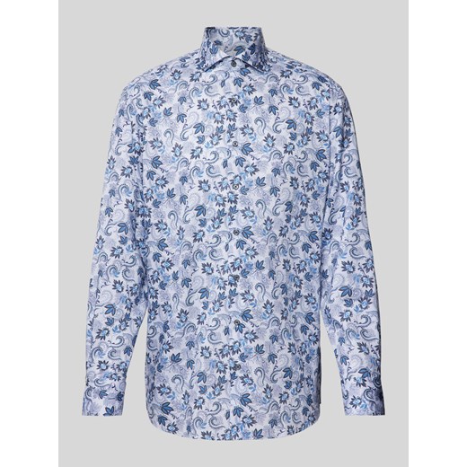 Koszula biznesowa o kroju modern fit ze wzorem na całej powierzchni ze sklepu Peek&Cloppenburg  w kategorii Koszule męskie - zdjęcie 172238705