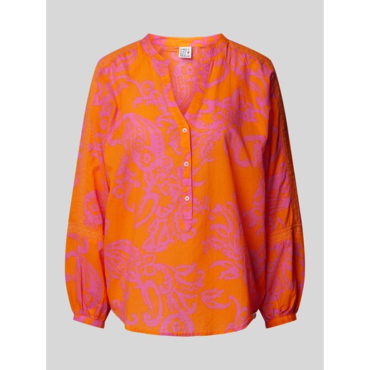 Bluzka ze wzorem na całej powierzchni i dekoltem w serek ze sklepu Peek&Cloppenburg  w kategorii Bluzki damskie - zdjęcie 172238737