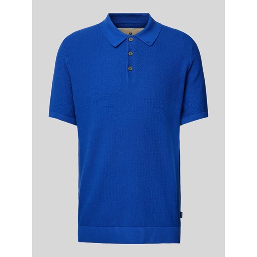 Koszulka polo z fakturowanym wzorem model ‘BLUSANDRI’ ze sklepu Peek&Cloppenburg  w kategorii T-shirty męskie - zdjęcie 172238788