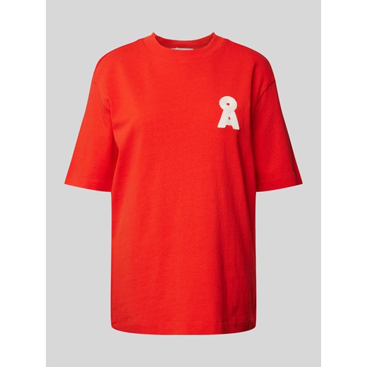 T-shirt o kroju oversized z wyhaftowanym logo model ‘TARJAA’ ze sklepu Peek&Cloppenburg  w kategorii Bluzki damskie - zdjęcie 172238975