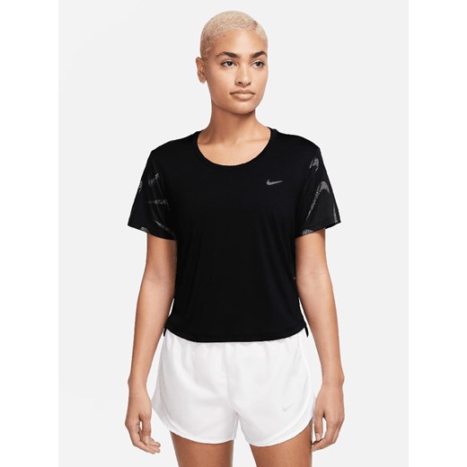 Nike Koszulka w kolorze czarnym do biegania ze sklepu Limango Polska w kategorii Bluzki damskie - zdjęcie 172239445