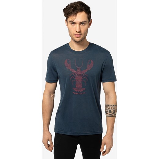 super.natural Koszulka &quot;Tattooes Lobster&quot; w kolorze niebieskim ze sklepu Limango Polska w kategorii T-shirty męskie - zdjęcie 172239735