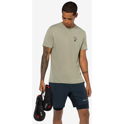 super.natural Koszulka &quot;Boxer&quot; w kolorze beżowym ze sklepu Limango Polska w kategorii T-shirty męskie - zdjęcie 172239747