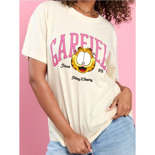 Sinsay - Koszulka Garfield - kremowy ze sklepu Sinsay w kategorii Bluzki dziewczęce - zdjęcie 172241235
