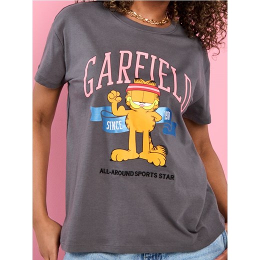 Sinsay - Koszulka Garfield - szary ze sklepu Sinsay w kategorii Bluzki dziewczęce - zdjęcie 172241236