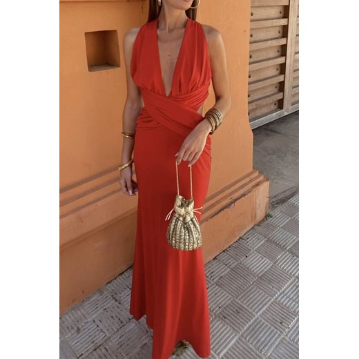 Sukienka LONFELA RED ze sklepu Ivet Shop w kategorii Sukienki - zdjęcie 172242195