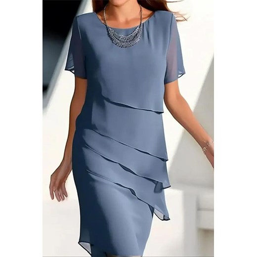 Sukienka FELENSA BLUE ze sklepu Ivet Shop w kategorii Sukienki - zdjęcie 172242199