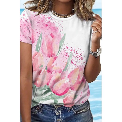 T-shirt SHONELFA ze sklepu Ivet Shop w kategorii Bluzki damskie - zdjęcie 172242209