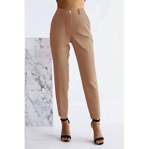 Spodnie RENTIDA BEIGE ze sklepu Ivet Shop w kategorii Spodnie damskie - zdjęcie 172242216