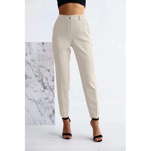 Spodnie RENTIDA ECRU ze sklepu Ivet Shop w kategorii Spodnie damskie - zdjęcie 172242217