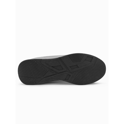 Męskie buty sneakersy z siateczką mesh - szare V2 OM-FOSL-0153 44 wyprzedaż ombre