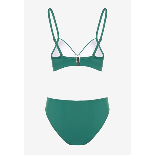 Zielone 2-Częściowe Bikini Stanik z Ozdobnym Wycięciem i Majtki Figi Curbia Renee 40 Renee odzież promocyjna cena