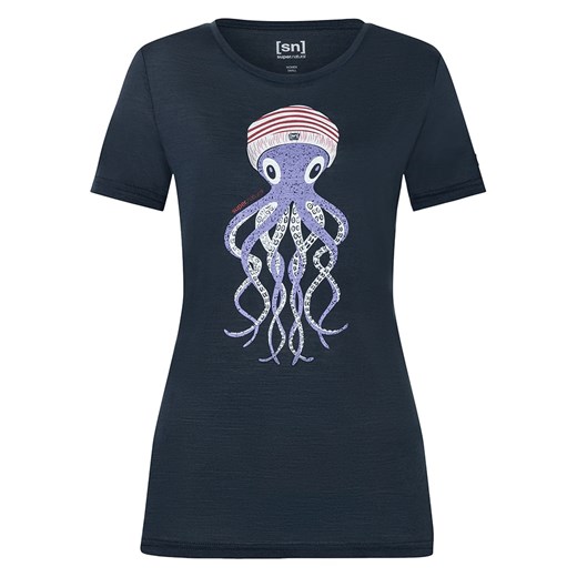 super.natural Koszulka &quot;Octopussy&quot; w kolorze granatowym M Limango Polska okazyjna cena