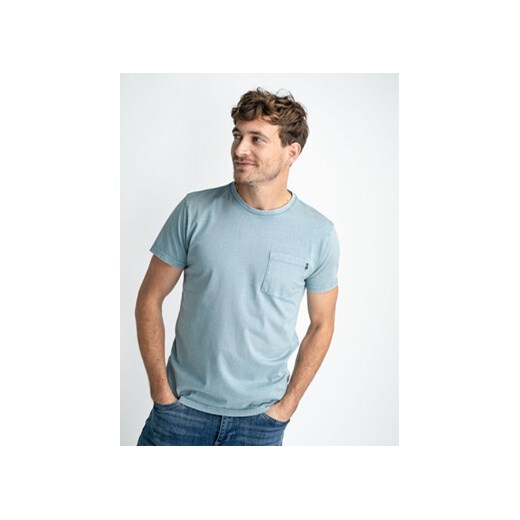 Petrol Industries T-Shirt M-1030-TSR639 Błękitny Regular Fit ze sklepu MODIVO w kategorii T-shirty męskie - zdjęcie 172247947