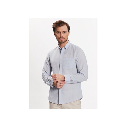 Calvin Klein Koszula K10K108664 Błękitny Regular Fit ze sklepu MODIVO w kategorii Koszule męskie - zdjęcie 172248119