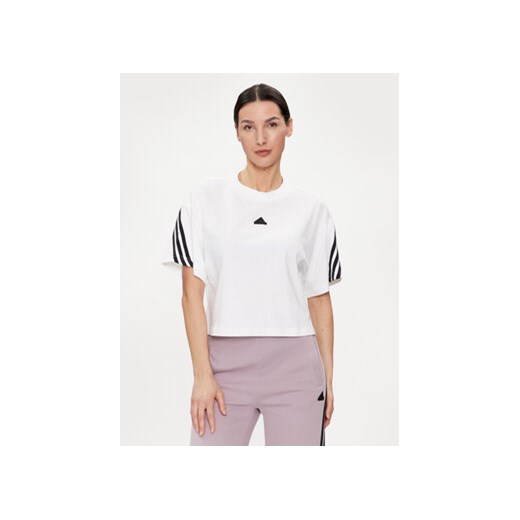 adidas T-Shirt Future Icons 3-Stripes IV5270 Biały Relaxed Fit L MODIVO