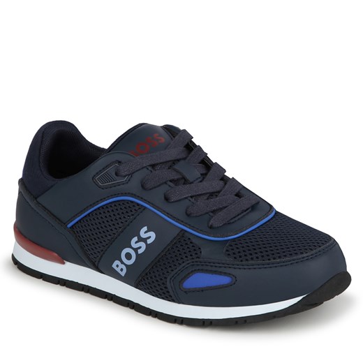 Sneakersy Boss J50855 S Granatowy ze sklepu eobuwie.pl w kategorii Buty sportowe dziecięce - zdjęcie 172248445