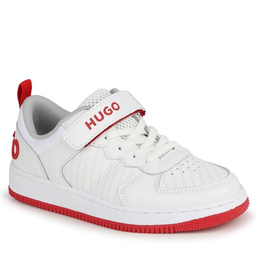 Sneakersy Hugo G00097 S White 10P ze sklepu eobuwie.pl w kategorii Buty sportowe dziecięce - zdjęcie 172248477