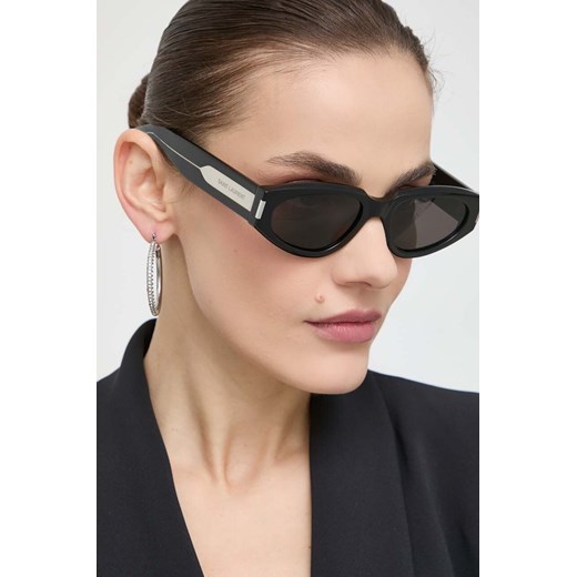 Saint Laurent okulary przeciwsłoneczne damskie kolor czarny SL 618 ze sklepu ANSWEAR.com w kategorii Okulary przeciwsłoneczne damskie - zdjęcie 172249238