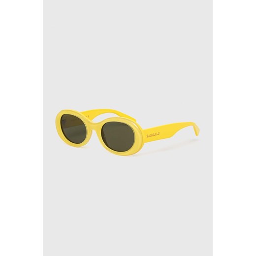 Gucci okulary przeciwsłoneczne damskie kolor żółty Gucci 52 ANSWEAR.com