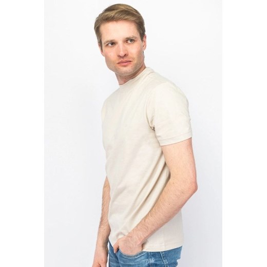 t-shirt męski calvin klein k10k109733 beżowy ze sklepu Royal Shop w kategorii T-shirty męskie - zdjęcie 172249419