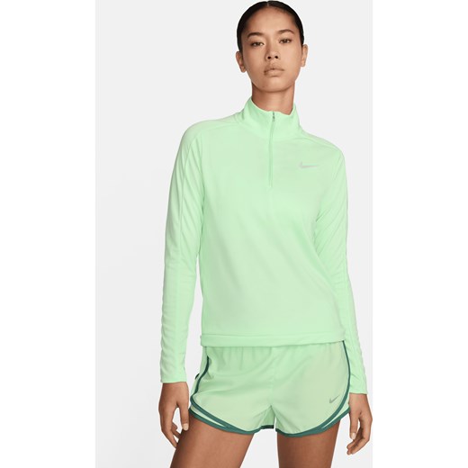 Damska bluza z zamkiem 1/4 Nike Dri-FIT Pacer - Zieleń ze sklepu Nike poland w kategorii Bluzy damskie - zdjęcie 172249867